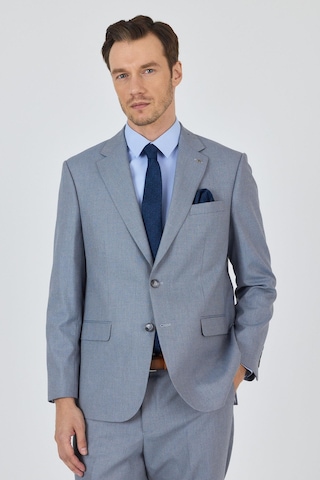 İmza Mavi Mono Yaka Astarlı Çift Yırtmaç Esnek 4 Drop Comfort Fit Classic Takım Elbise 1001250160 Mavi