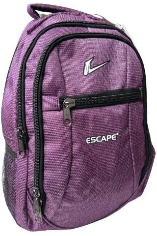 Esteriva Escape Laptop Bölmeli Okul Çantası Su Geçirmez Koyu Lila