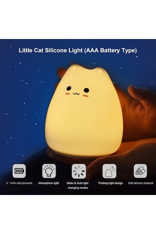 Novahub Karikatür Gece Lambası Renkli Modlu Yanında Lamba Statik Işık Taşınabilir Ev Dekorasyonu Doğum Günü Hediyesi Diğer