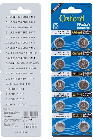 PİL 10LU PAKET FİYAT*TIANQIU OXFORD AG13 LR44