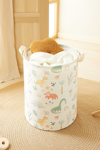 Home Wave Çocuk Odası Dinozor Desenli Oyuncak Sepeti 33 x 40 cm