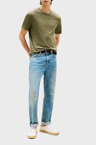 Tommy Hilfiger Erkek T Shirt Mw0mw39995 Plı Yeşil Yeşil