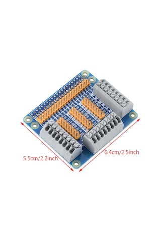 Ximistore9 Raspberry Pi 2/3 B Modeli İçin Gpıo Çok Fonksiyonlu Genişletme Kartı, 1'den 3'e Port, Kolay Kurulum, Vidalı Ve Jumper Kapaklı