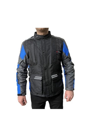 Venom Motosiklet Montu Tourex 4 Mevsim Ce Sertifikalı Long Touring Mont Siyah-mavi