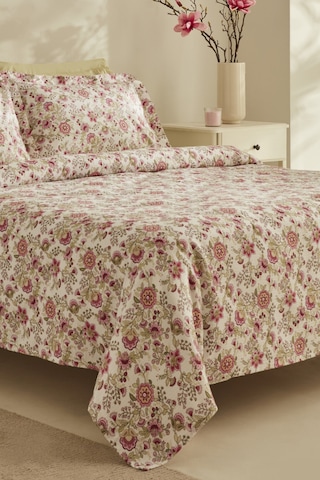 Karaca Home Molly %100 Pamuk Çift Kişilik Pike Takımı Pembe Pembe