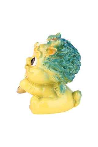 Neevoyu Küçük Sarı Pixiu Reçine Figürü - Para Ve Şans Simgesi, Masaüstü, Otomobil Dekorasyonu, Hediye Özel