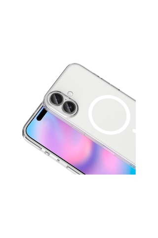 Apple Uyumlu iPhone 17 Magsafe Özellikli Kamera Lens Korumalı Sert Fox Kılıf Şeffaf