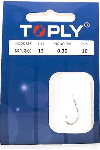 Ebitda 10 Adet Yüksek Karbon Çelik Olta Kancası - 20 Cm Misina - Balıkçılık İçin Uygun