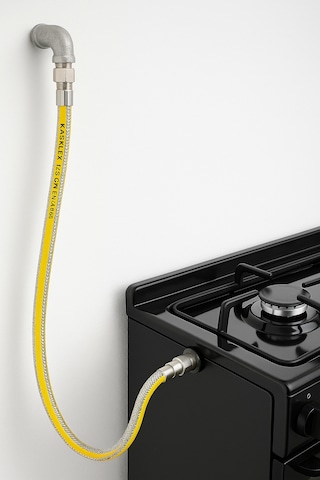 125 Cm Doğalgaz Flex Bağlantı Hortumu - Gaz Flexi Boru Ocak, Fı