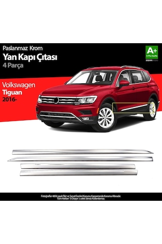Volkswagen Tiguan Uyumlu Krom Yan Kapı Çıtası 4 Parça. 2020 Ve Üzeri