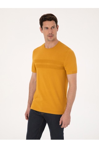 Cacharel Hardal Slim Fit Kazak Sarı