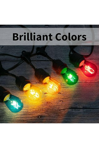 Ev İçin 15'li Paket 3v Led S14 Renkli Yedek Ampuller