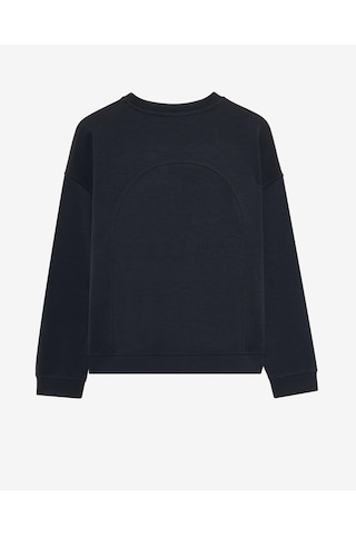 Skechers W Lounge Loose Crew Neck Sweatshirt Erkek Siyah Sweatshirt S2510052-001 Siyah