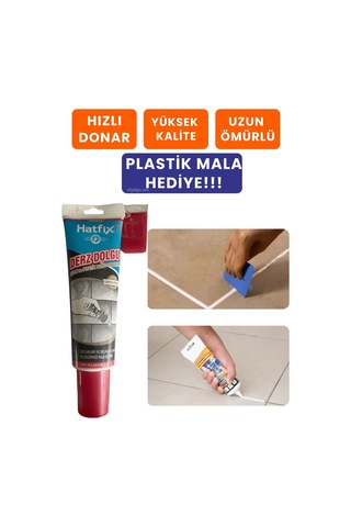 Hatfix 400ml Gaga Uçlu Beyaz Derz Dolgu 2 Adet Seramik Derzi Seramik Derz Dolguı