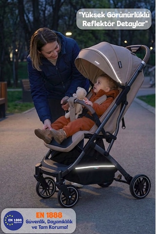 Prego Lotus Pro Kabin Boy Travel Bebek Arabası -tek Elle Katlanır-hafif -uv Tenteli -yağmurluk-örtü-kılıf