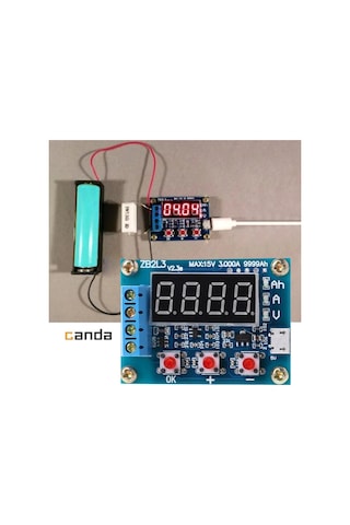 Zb2L3 Akü 18650 Lityum Pil Kapasite Ölçer Test Cihazı 1.5-15V 3A