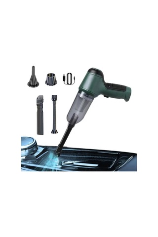 Air Blower Araba Süpürgesi Yeşil Toz Alıcı Temizlik Gereci Taşınabilir Cihaz