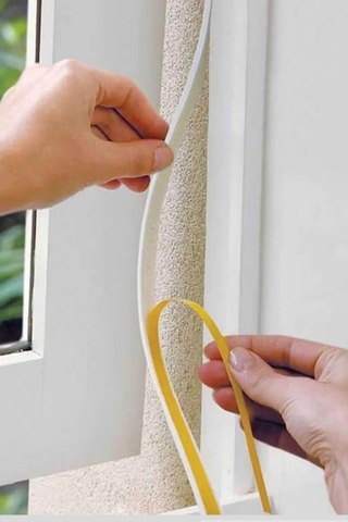 Kenpazar 5 Adet 9 Metre Pencere Izolasyon Bandı Yapışkanlı Cam Yalıtım Süngeri Rüzgar Soğuk Kesici