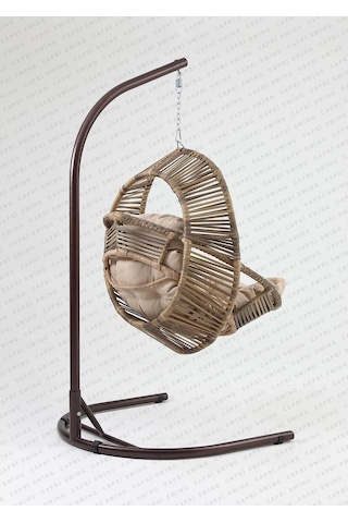 Capri Swing Nobel Tekli Rattan Bahçe Balkon Salıncağı 001