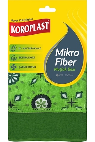 Mikro Fiber Mutfak Bezi 2 Li 30 X 30 Cm X 5 Paket Çok Renkli