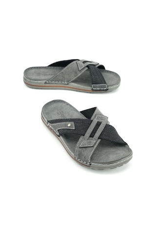 Gezer Yazlık Suni Deri Günlük Erkek Terlik Gt1yme.12984.04.010.ı61 Siyah