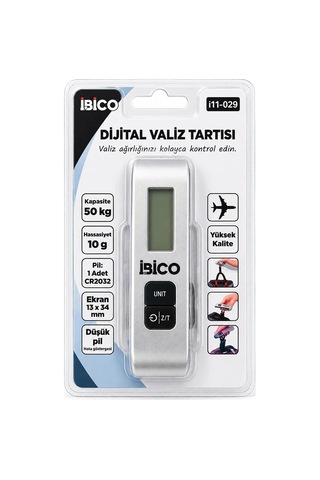 Ers Valiz Model Dijital Valiz Terazi Tartı Kantar Pilli Max 50kg Hasassiyet 10gr İ11-029