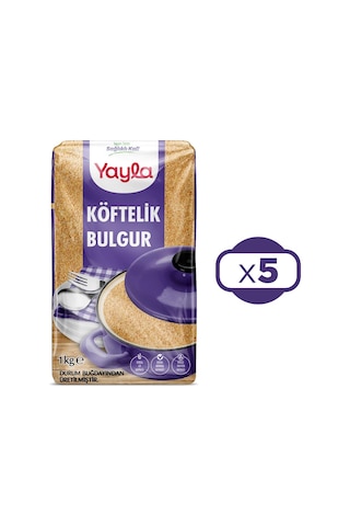 Yayla Köftelik Bulgur 1 Kg X 5 Adet