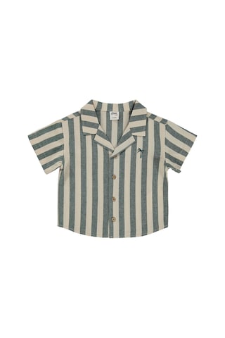 Civil Baby Çizgili 6-18 Ay Gömlek - Yeşil Çam Yeşili