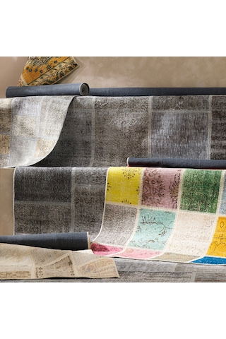Mudo Home Lıma Patchwork Halı Gri 200x300 11182700