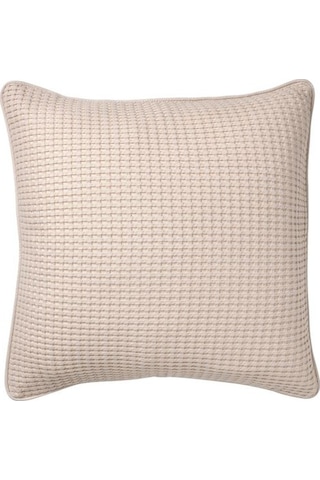 Minder-Kırlent Kılıfı, Bej Renk 50x50 Cm %100 Pamuk Ev Dekorasyon-Kılıf