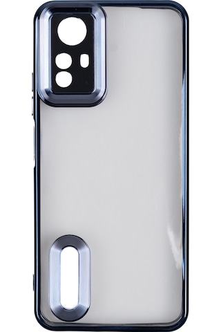 Redmi Note 12s Kılıf Kamera Korumalı Logo Gösteren Ardx Omega Kapak - Lacivert Lacivert