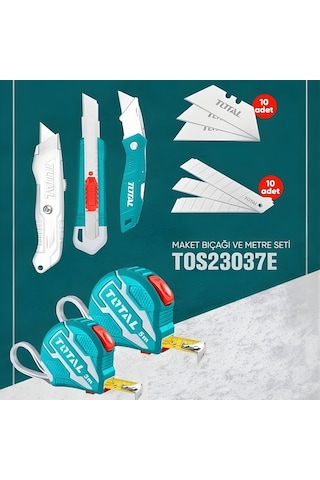 Total Metre Ve Maket Bıçağı Seti Tos23037e