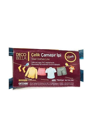 Çamaşır İpi Çelik 10mt Diğer