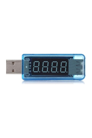 Usb Voltmetre Ampermetre Volt Amper Gerilim Ölçer Led Göstergeli