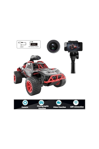Vardem Uk Ff Şarjlı 2.4g Kameralı Off Road Araba 666-764wa Kırmızı