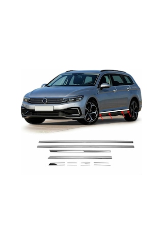Volkswagen Passat Uyumlu B8 Variant Krom Kapı Çıtası 8prç 2015-2018 Arası P.çelik