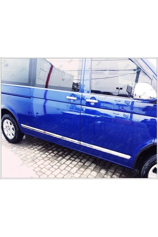 Vw T5 Transporter Krom Yan Kapı Çıtası 7 Prç 2003-2015 Uzun Şase