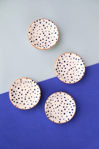 Tabak Evi Porselen Spotty Mini Kase Seti 9x2,50cm 4 Parça Çok Renkli