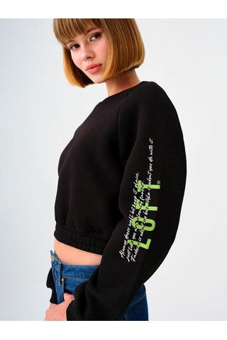 LOFT Loose Fit Kadın Sweatshirt Lf2034511 Q1.v1 Siyah