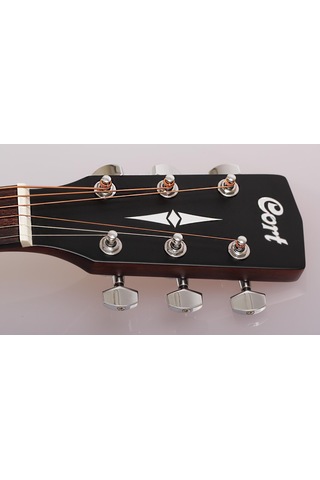 Cort Af510m Op Akustik Gitar Başlangıç/orta Seviye Tamamı Maun Mahogany Gövde, Konser Tipi Küçük Kasa Ve Open Pore Mat Kaplama