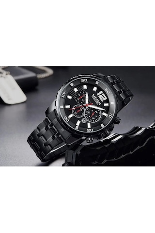 Megır 2068 Tüm Fonksiyonları Aktif Erkek Kol Saati Siyah