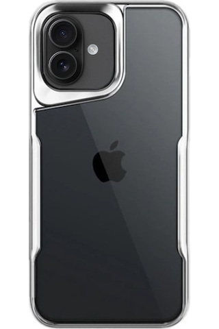 Apple Uyumlu - iPhone 16 Kılıf Boyi Silikon Kapak - Gümüş
