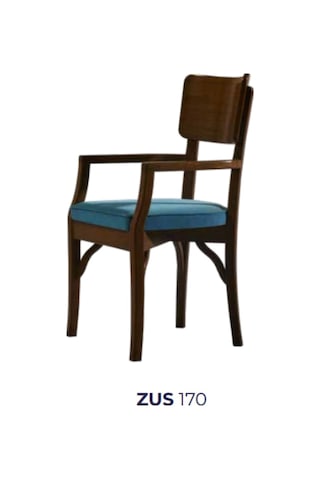 Bengimobilya Sandalye Zus170 Ahşap Sırtlık Model Kayın Retro Iskelet Ceviz Ren
