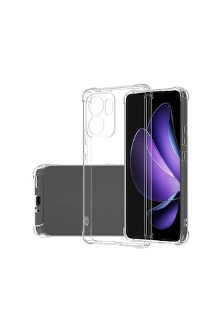 Oppo Reno 14f 5g Kılıf 2mm Anti Shock Silikon Şeffaf