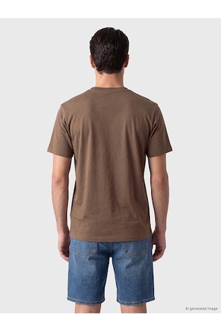 Lcwaıkıkı Classic Kahverengi Slim Fit İnce Kumaş Erkek Tişört /02