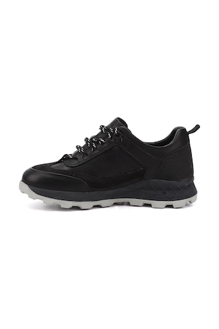 Gönderi(R) Erkek Siyah Bağcıklı Hakiki Deri Comfort Sneaker Ddma74201851 Siyah