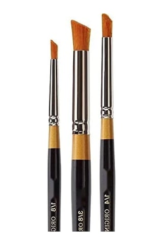 3'lü Set Profesyonel Taklon Deerfoot Stippler Fırça