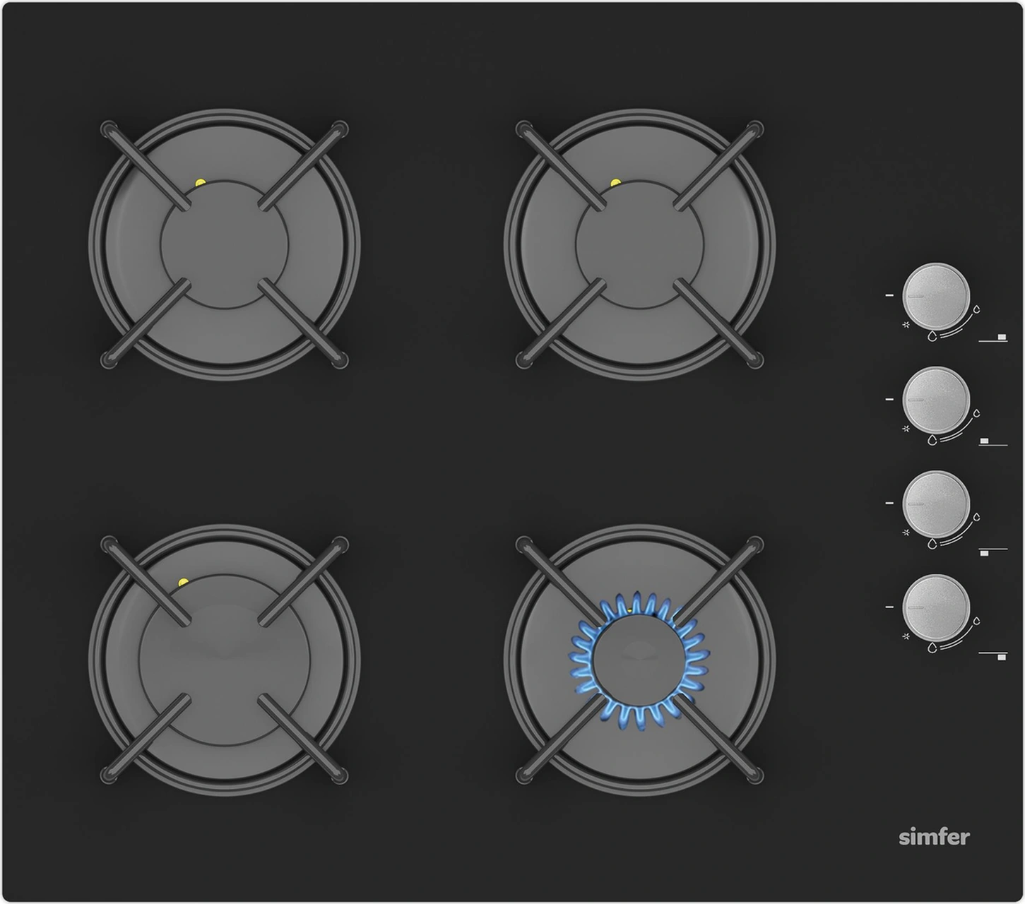 Simfer SB8208 - T3500 - SD8703 QS Dijital Siyah 3'lü Ankastre Set