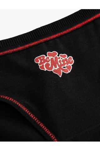 Koton Baskılı Brief Külot Standart Bel Siyah 5wlk30088mk Siyah