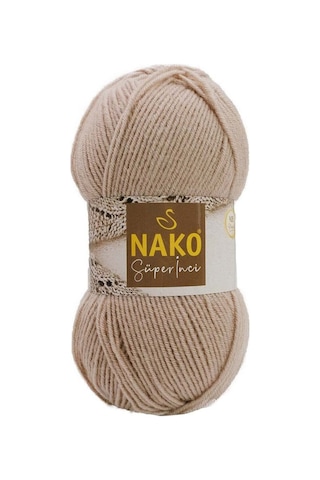 Süper İnci - 12383 Tiramisu - 5'li Paket - 100gr/260m - El Örgü İpi - Atkı Yelek Kazak İpi